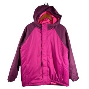 All In Motion Puffer Jacket Women's XL Plus Winter Snow Hooded Water Resistant